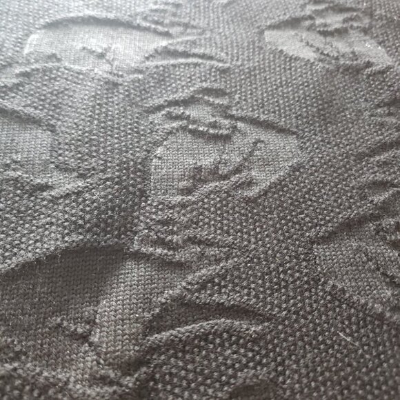 Vintage Emaroo Black Wool Sweater with Koala Texture Knit - Picture 2 of 6